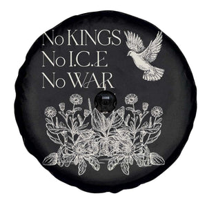 No Wars No Ice No Kings Botanical Dove Spare Tire Cover Peace Symbol Anti War Human Rights Protest TS02 Print Your Wear