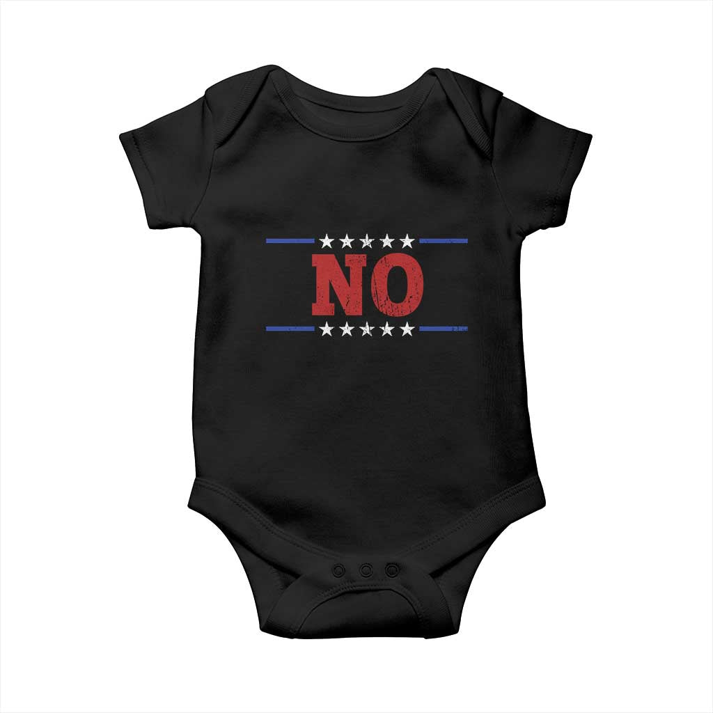 No Protest Patriotic Baby Onesie Red White Blue Freedom Political Satire TS02 Black Print Your Wear