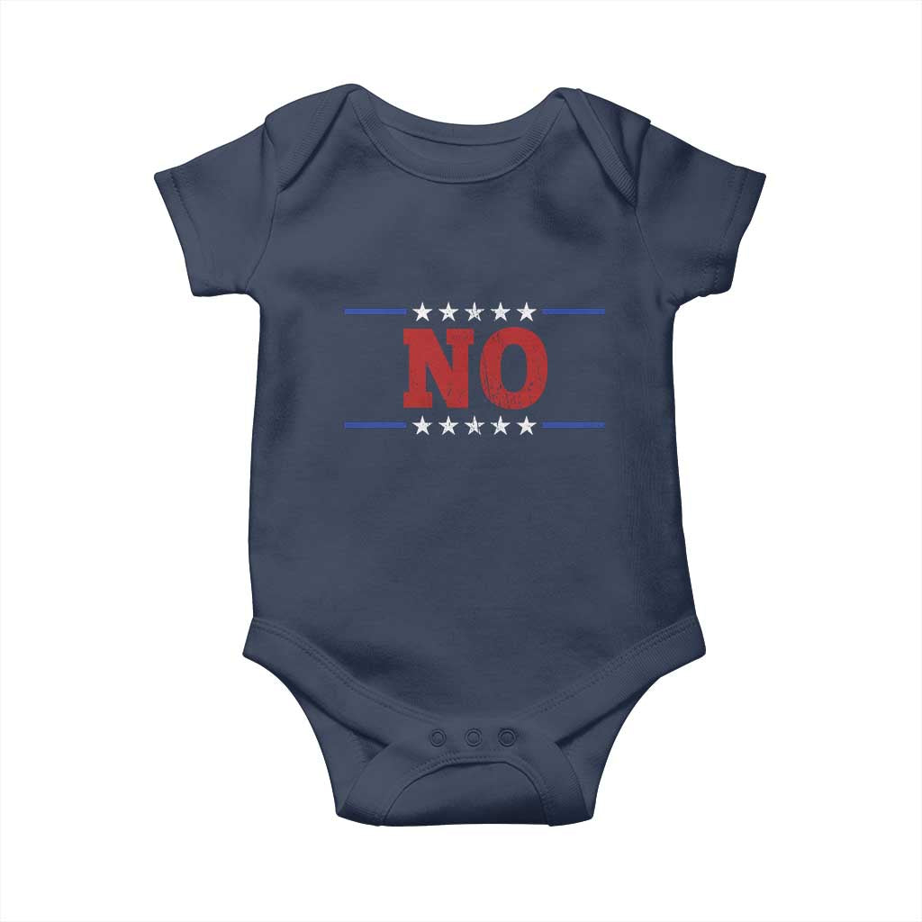 No Protest Patriotic Baby Onesie Red White Blue Freedom Political Satire TS02 Navy Print Your Wear