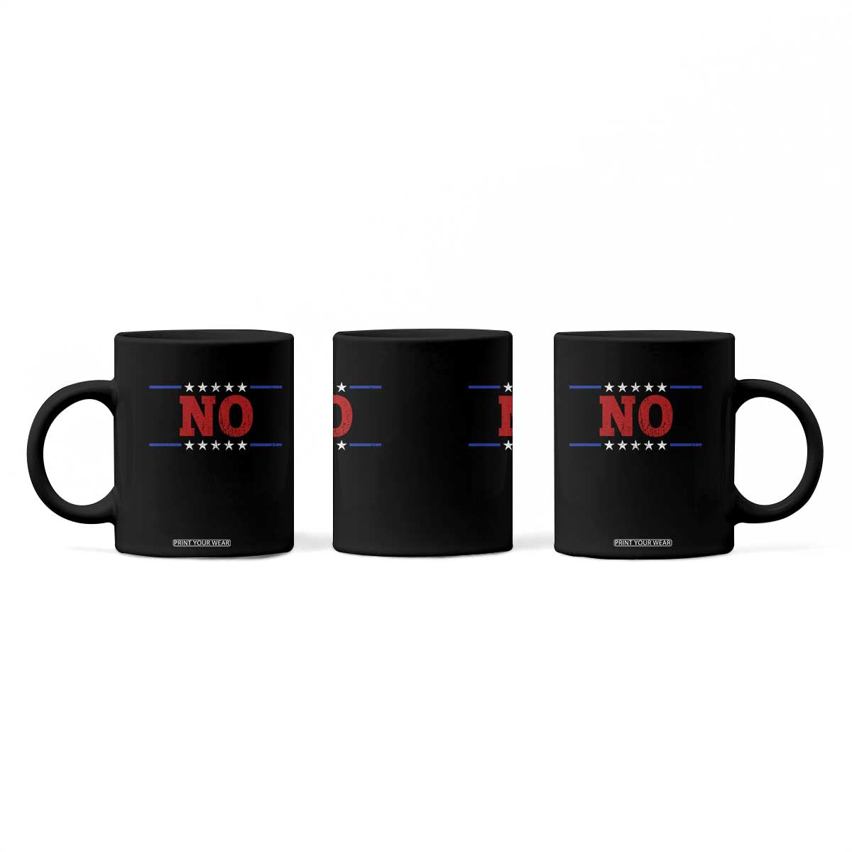 No Protest Patriotic Coffee Mug Red White Blue Freedom Political Satire TS02 Print Your Wear