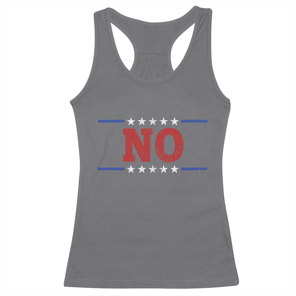 No Protest Patriotic Racerback Tank Top Red White Blue Freedom Political Satire TS02 Charcoal Print Your Wear