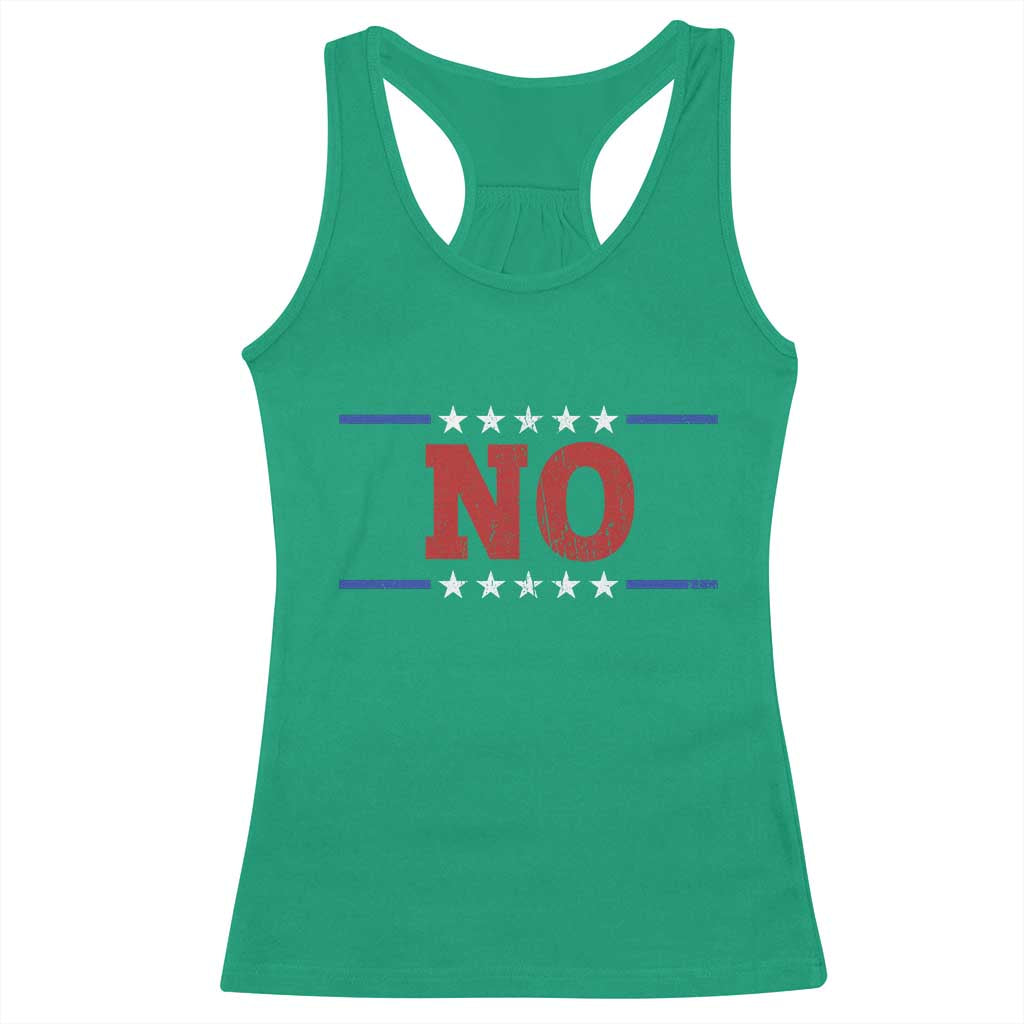 No Protest Patriotic Racerback Tank Top Red White Blue Freedom Political Satire TS02 Irish Green Print Your Wear