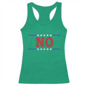 No Protest Patriotic Racerback Tank Top Red White Blue Freedom Political Satire TS02 Irish Green Print Your Wear