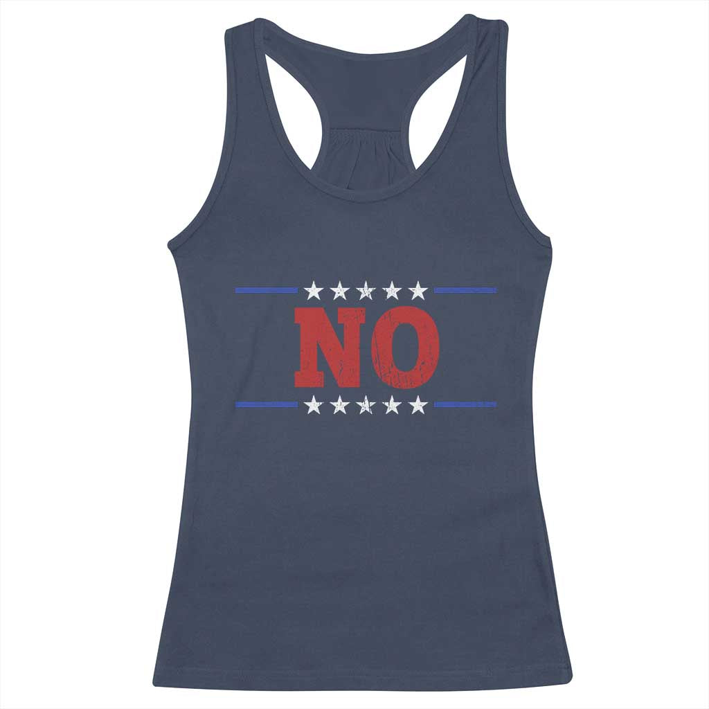 No Protest Patriotic Racerback Tank Top Red White Blue Freedom Political Satire TS02 Navy Print Your Wear