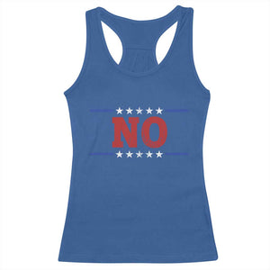 No Protest Patriotic Racerback Tank Top Red White Blue Freedom Political Satire TS02 Royal Blue Print Your Wear