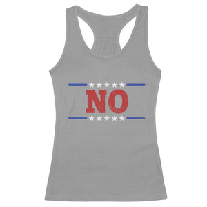 No Protest Patriotic Racerback Tank Top Red White Blue Freedom Political Satire TS02 Sport Gray Print Your Wear