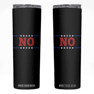 No Protest Patriotic Skinny Tumbler Red White Blue Freedom Political Satire TS02 Black Print Your Wear