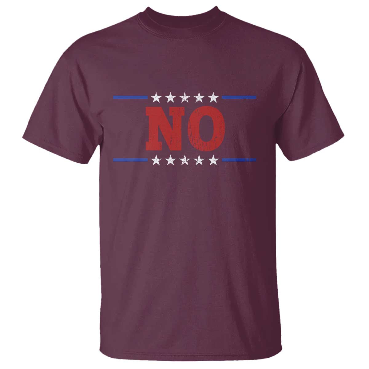 No Protest Patriotic T Shirt Red White Blue Freedom Political Satire TS02 Maroon Print Your Wear