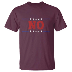 No Protest Patriotic T Shirt Red White Blue Freedom Political Satire TS02 Maroon Print Your Wear