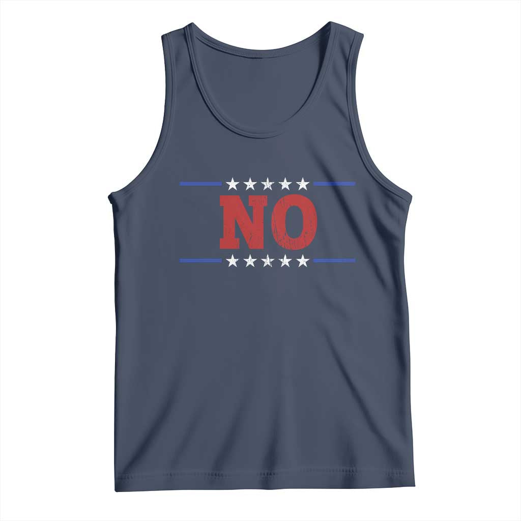 No Protest Patriotic Tank Top Red White Blue Freedom Political Satire TS02 Navy Print Your Wear
