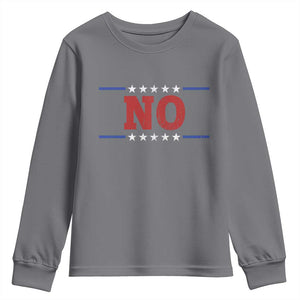 No Protest Patriotic Youth Sweatshirt Red White Blue Freedom Political Satire TS02 Charcoal Print Your Wear