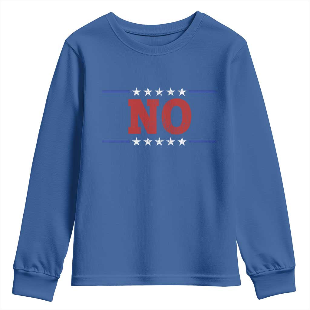 No Protest Patriotic Youth Sweatshirt Red White Blue Freedom Political Satire TS02 Royal Blue Print Your Wear