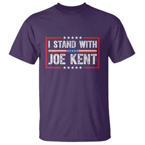 I Stand With Joe Kent Patriotic Support T Shirt American Flag Political Statement TS02 Purple Print Your Wear