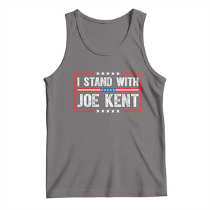 I Stand With Joe Kent Patriotic Support Tank Top American Flag Political Statement TS02 Deep Heather Print Your Wear