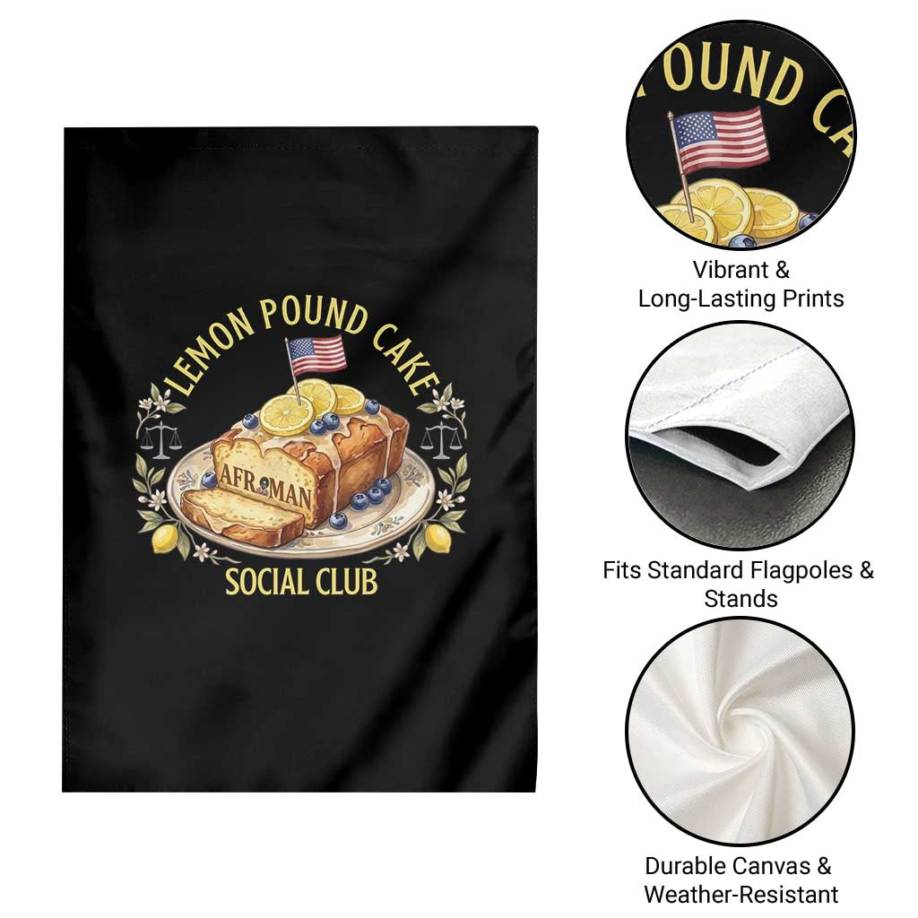 Lemon Pound Cake Social Club Garden Flag Funny Viral Meme Dessert Parody Rap Fans TS02 Print Your Wear