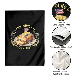 Lemon Pound Cake Social Club Garden Flag Funny Viral Meme Dessert Parody Rap Fans TS02 Print Your Wear