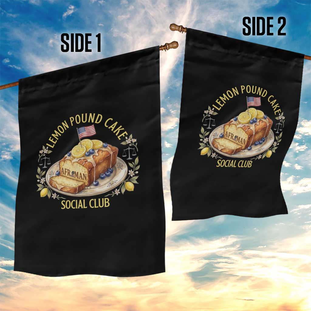 Lemon Pound Cake Social Club Garden Flag Funny Viral Meme Dessert Parody Rap Fans TS02 Print Your Wear