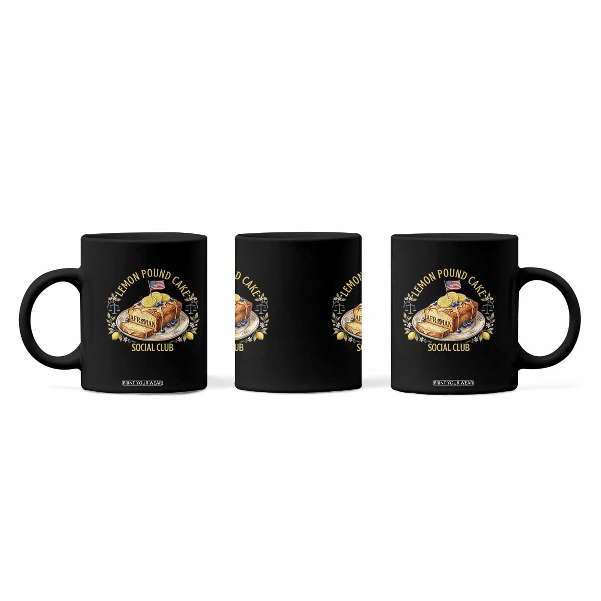 Lemon Pound Cake Social Club Coffee Mug Funny Viral Meme Dessert Parody Rap Fans TS02 Print Your Wear