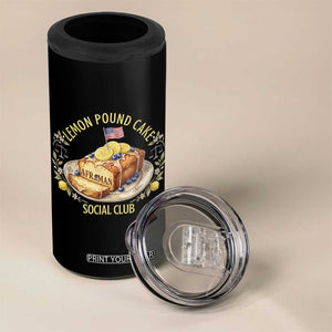 Lemon Pound Cake Social Club 4 in 1 Can Cooler Tumbler Funny Viral Meme Dessert Parody Rap Fans TS02 Print Your Wear