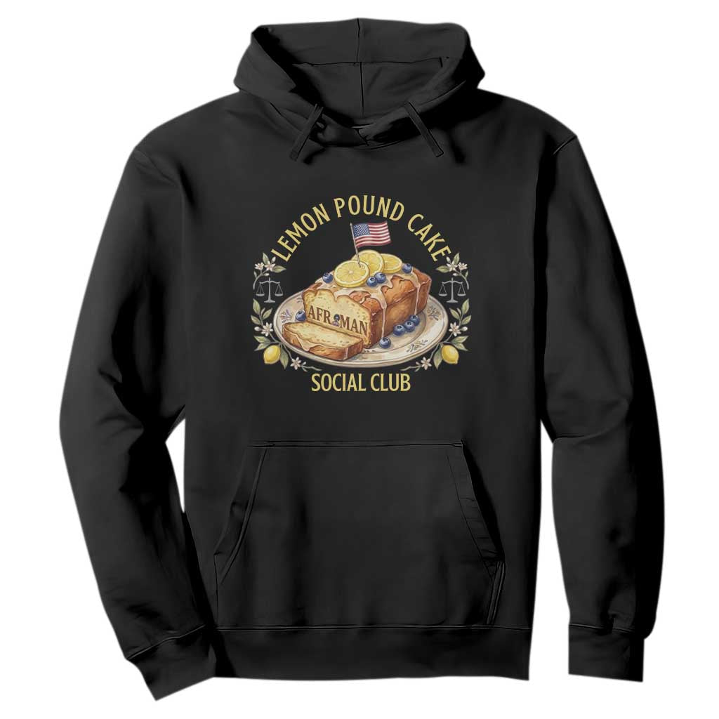 Lemon Pound Cake Social Club Hoodie Funny Viral Meme Dessert Parody Rap Fans TS02 Black Print Your Wear