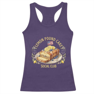Lemon Pound Cake Social Club Racerback Tank Top Funny Viral Meme Dessert Parody Rap Fans TS02 Purple Print Your Wear