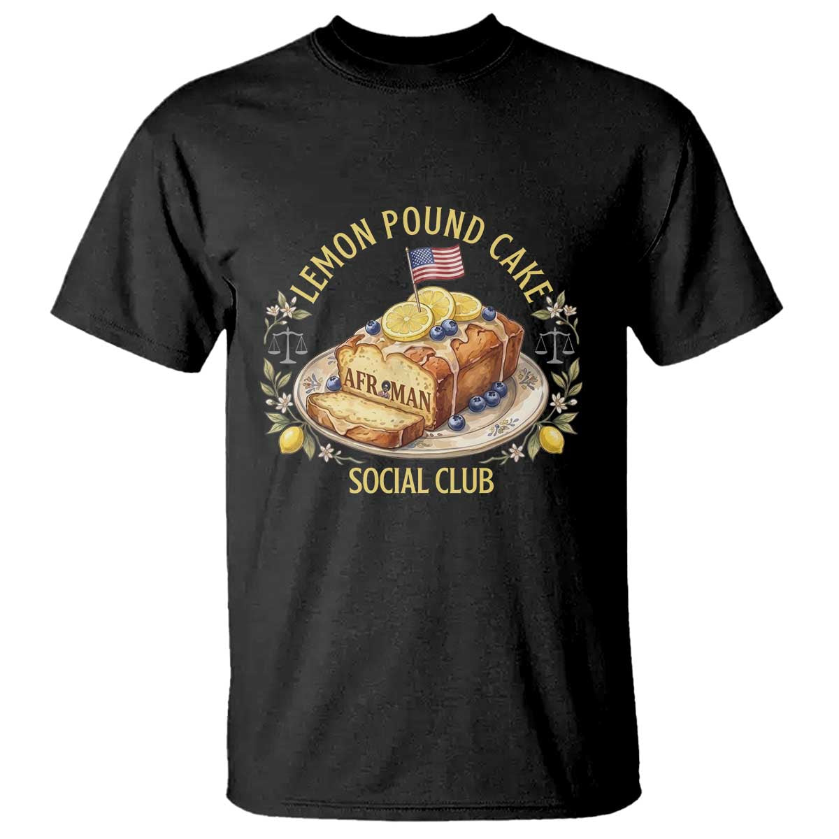 Lemon Pound Cake Social Club T Shirt Funny Viral Meme Dessert Parody Rap Fans TS02 Black Print Your Wear