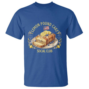 Lemon Pound Cake Social Club T Shirt Funny Viral Meme Dessert Parody Rap Fans TS02 Royal Blue Print Your Wear