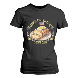 Lemon Pound Cake Social Club T Shirt For Women Funny Viral Meme Dessert Parody Rap Fans TS02 Black Print Your Wear