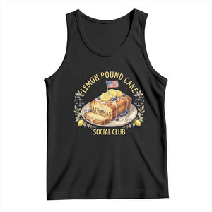 Lemon Pound Cake Social Club Tank Top Funny Viral Meme Dessert Parody Rap Fans TS02 Black Print Your Wear