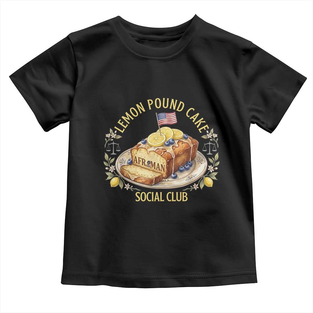 Lemon Pound Cake Social Club Toddler T Shirt Funny Viral Meme Dessert Parody Rap Fans TS02 Black Print Your Wear