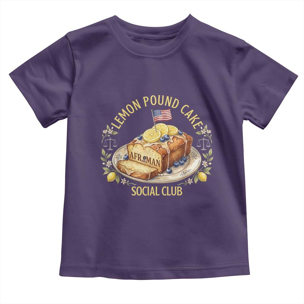 Lemon Pound Cake Social Club Toddler T Shirt Funny Viral Meme Dessert Parody Rap Fans TS02 Purple Print Your Wear
