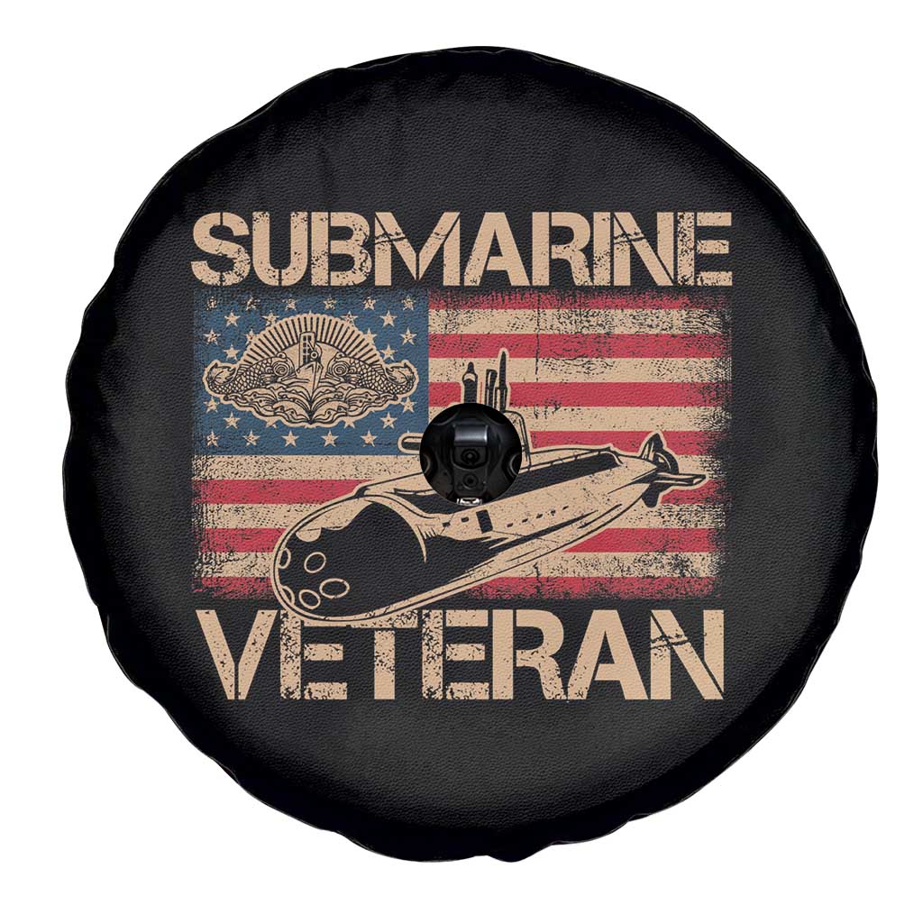 Navy Veteran Spare Tire Cover American Flag Submarine TS02 Print Your Wear