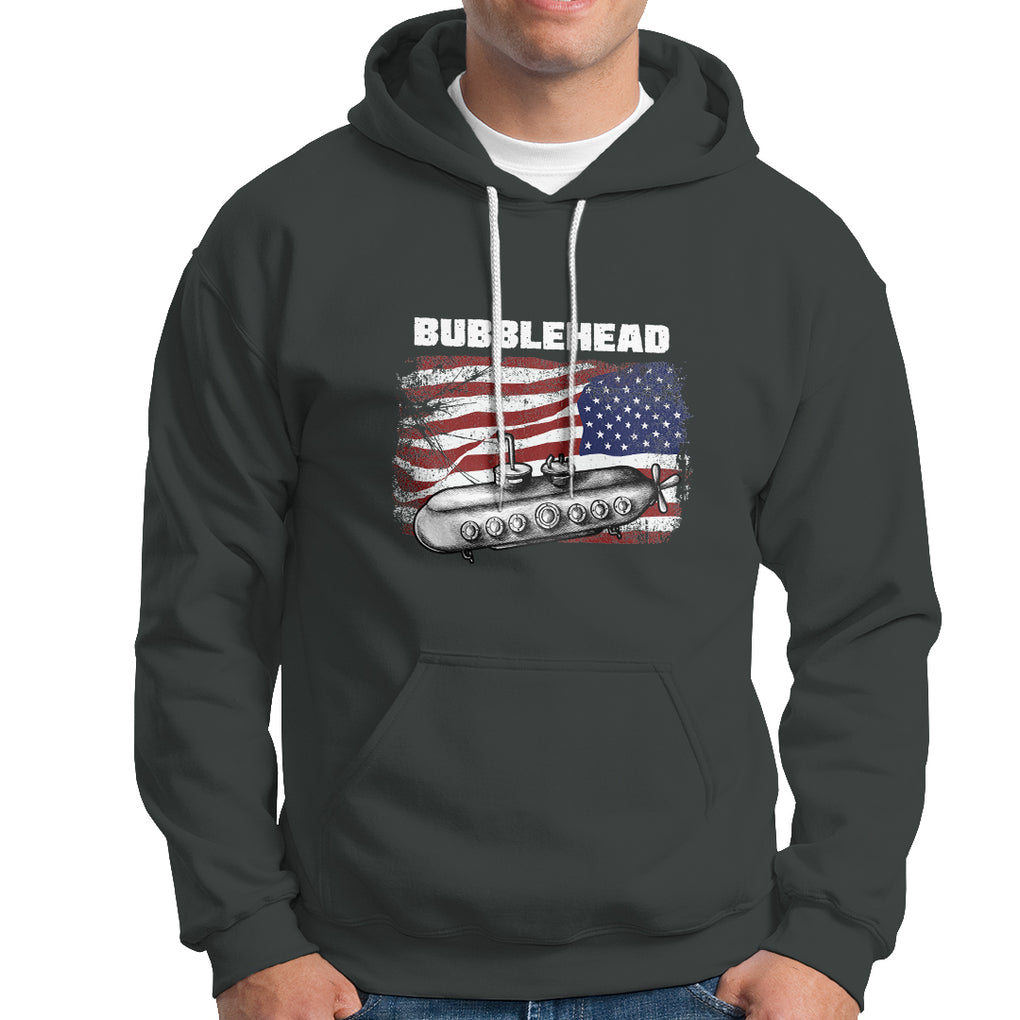Navy Veteran Hoodie Bubblehead Submarine American Flag TS02 Printyourwear