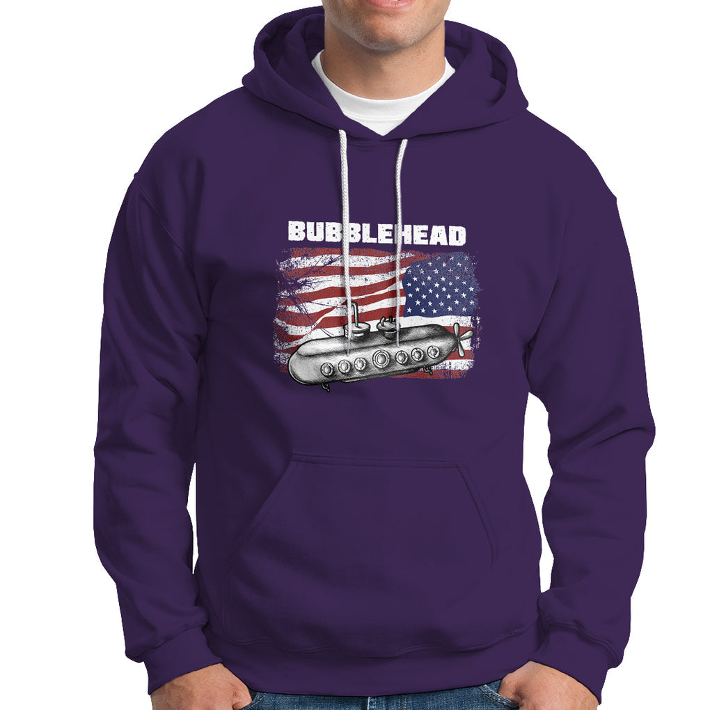 Navy Veteran Hoodie Bubblehead Submarine American Flag TS02 Printyourwear