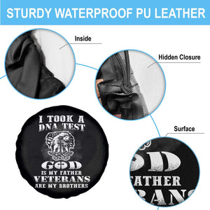 American Veteran Spare Tire Cover I Took A DNA Test God Is My Father Veterans Are My Brothers American Eagle TS02 Print Your Wear