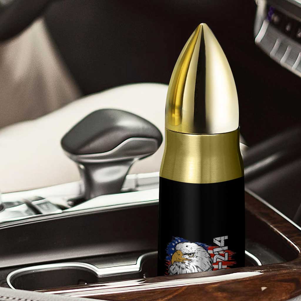 American Veteran Bullet Tumbler It's A Veteran Thing You Wouldn't Understand US Eagle DD-214 TS02 Print Your Wear