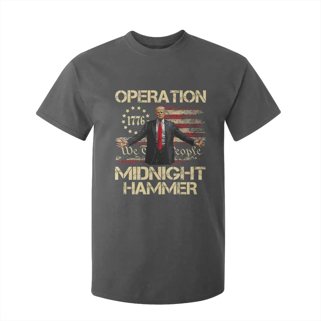 Operation Midnight Hammer T Shirt For Kid We The People 1776 American Flag TS02 Dark Heather Print Your Wear