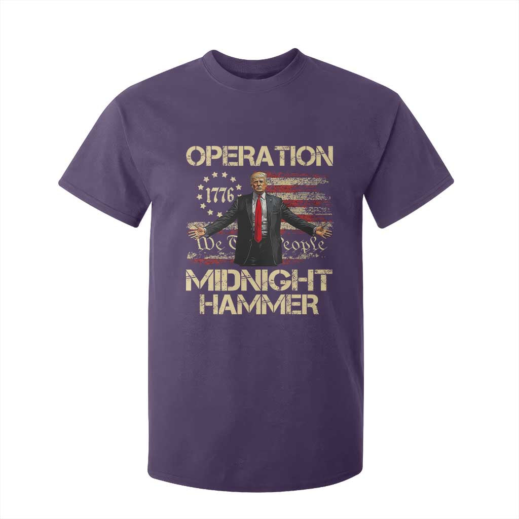Operation Midnight Hammer T Shirt For Kid We The People 1776 American Flag TS02 Purple Print Your Wear