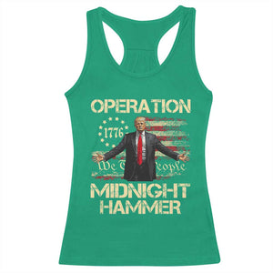 Operation Midnight Hammer Racerback Tank Top We The People 1776 American Flag TS02 Irish Green Print Your Wear