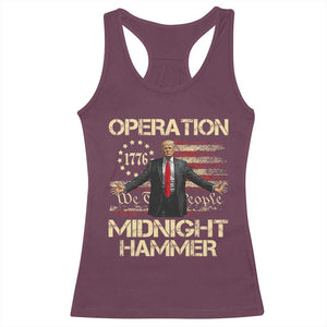 Operation Midnight Hammer Racerback Tank Top We The People 1776 American Flag TS02 Maroon Print Your Wear