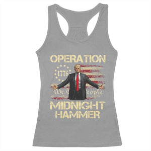 Operation Midnight Hammer Racerback Tank Top We The People 1776 American Flag TS02 Sport Gray Print Your Wear