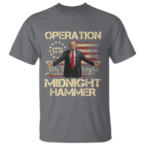 Operation Midnight Hammer T Shirt We The People 1776 American Flag TS02 Charcoal Print Your Wear