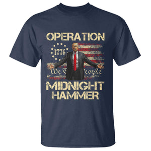 Operation Midnight Hammer T Shirt We The People 1776 American Flag TS02 Navy Print Your Wear