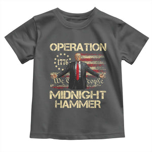 Operation Midnight Hammer Toddler T Shirt We The People 1776 American Flag TS02 Dark Heather Print Your Wear