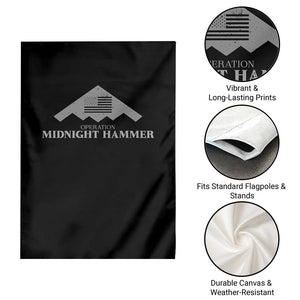 Operation Midnight Hammer Garden Flag Stealth Patriot TS02 Print Your Wear