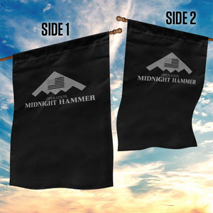 Operation Midnight Hammer Garden Flag Stealth Patriot TS02 Print Your Wear