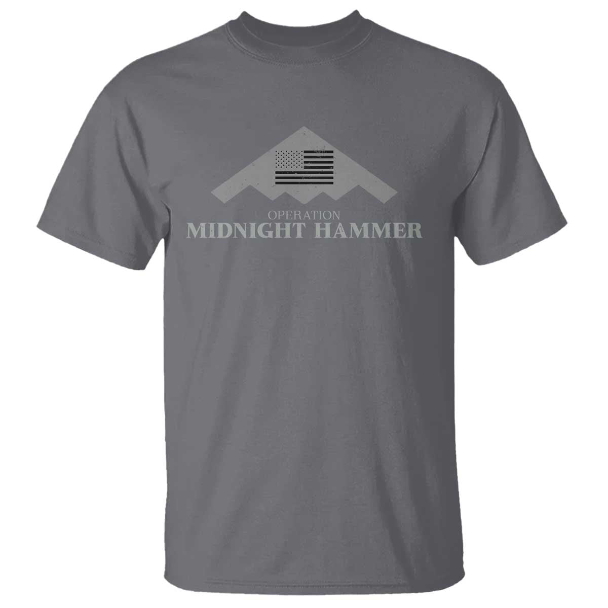 Operation Midnight Hammer T Shirt Stealth Patriot TS02 Charcoal Print Your Wear