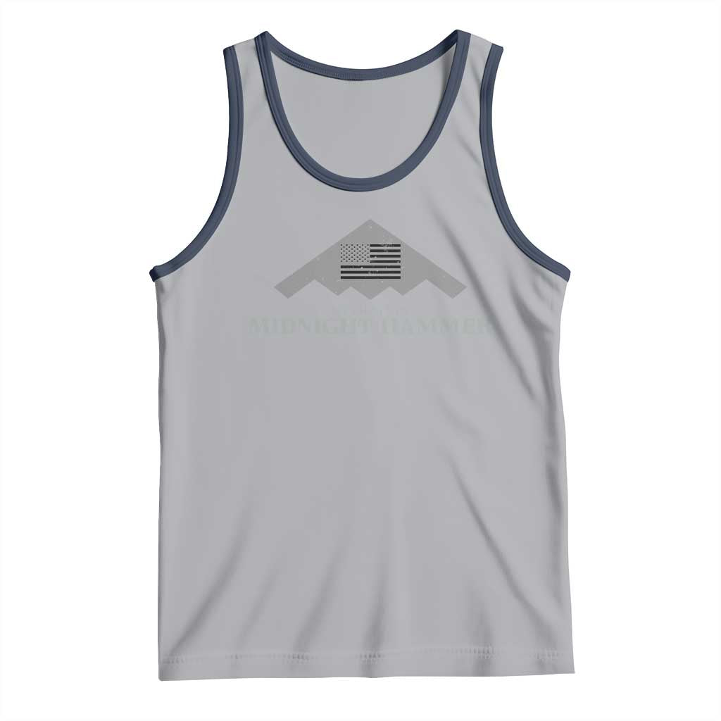 Operation Midnight Hammer Tank Top Stealth Patriot TS02 Athletic Heather Navy Print Your Wear