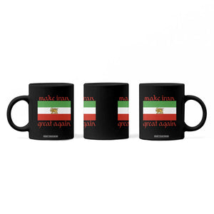 Make Iran Great Again Coffee Mug Vintage Lion and Sun Flag Patriotic Iranian Pride TS02 Print Your Wear