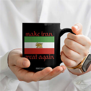 Make Iran Great Again Coffee Mug Vintage Lion and Sun Flag Patriotic Iranian Pride TS02 Print Your Wear